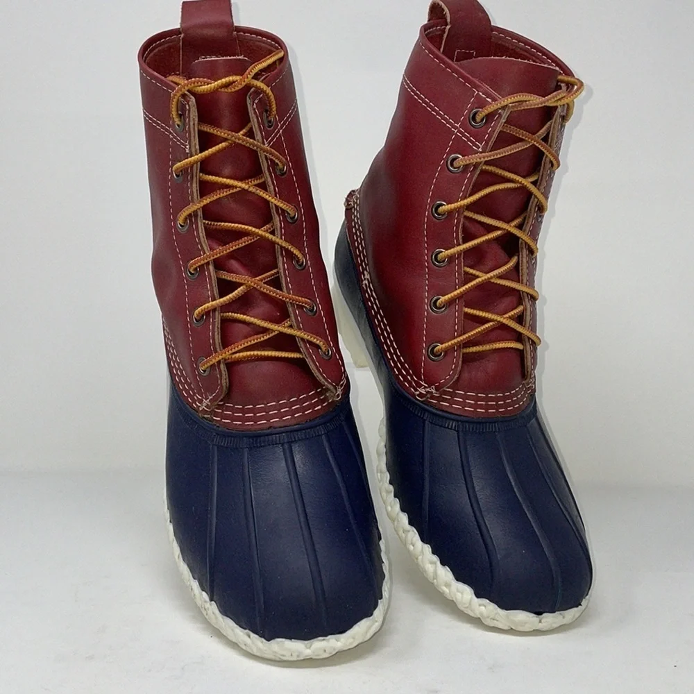 MADE IN USA 🇺🇸 Men's Small Batch L.L.Bean 8” Duck Boots SZ9 (Women’s 10.5)